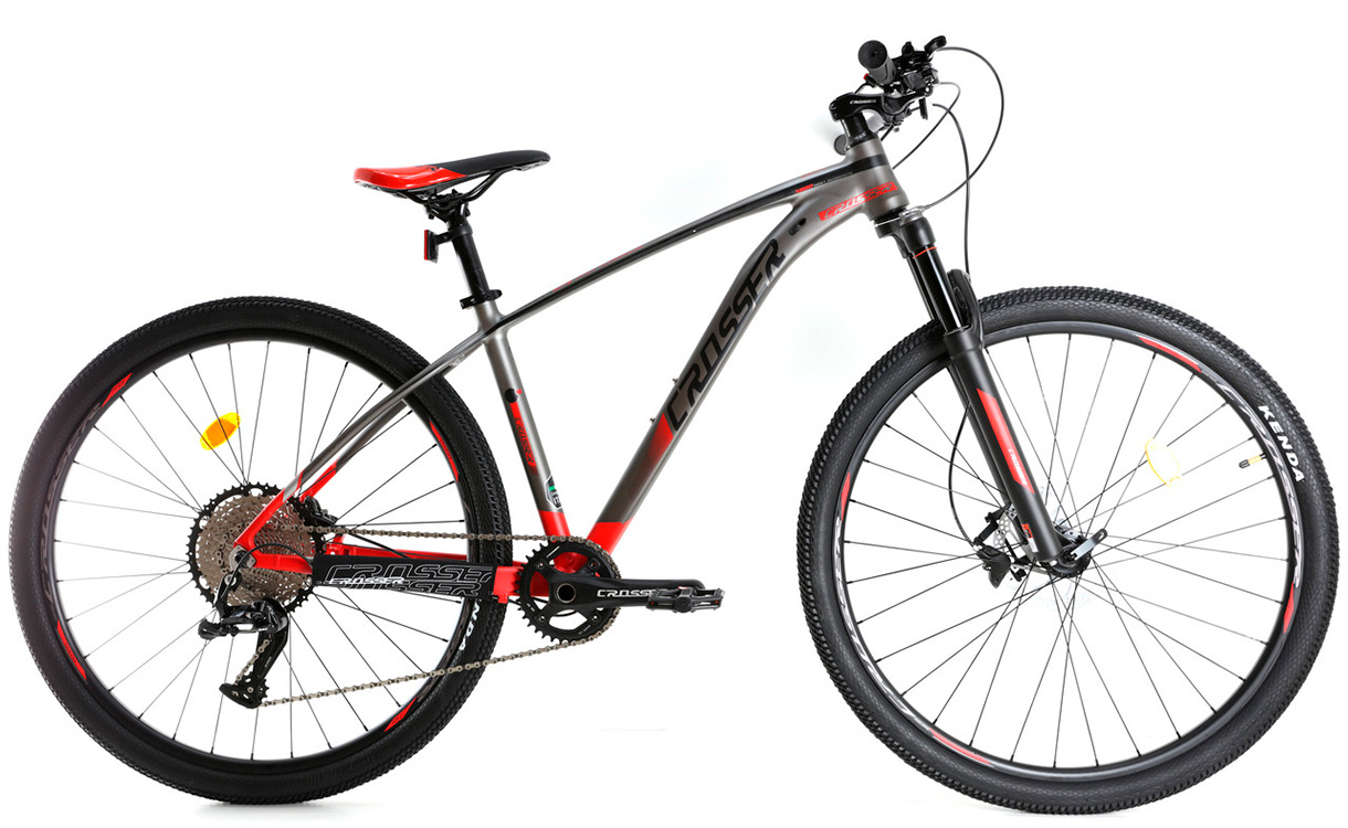 Фотография Велосипед Crosser X880 1x12 27,5" размер М 2021 Серо-красный